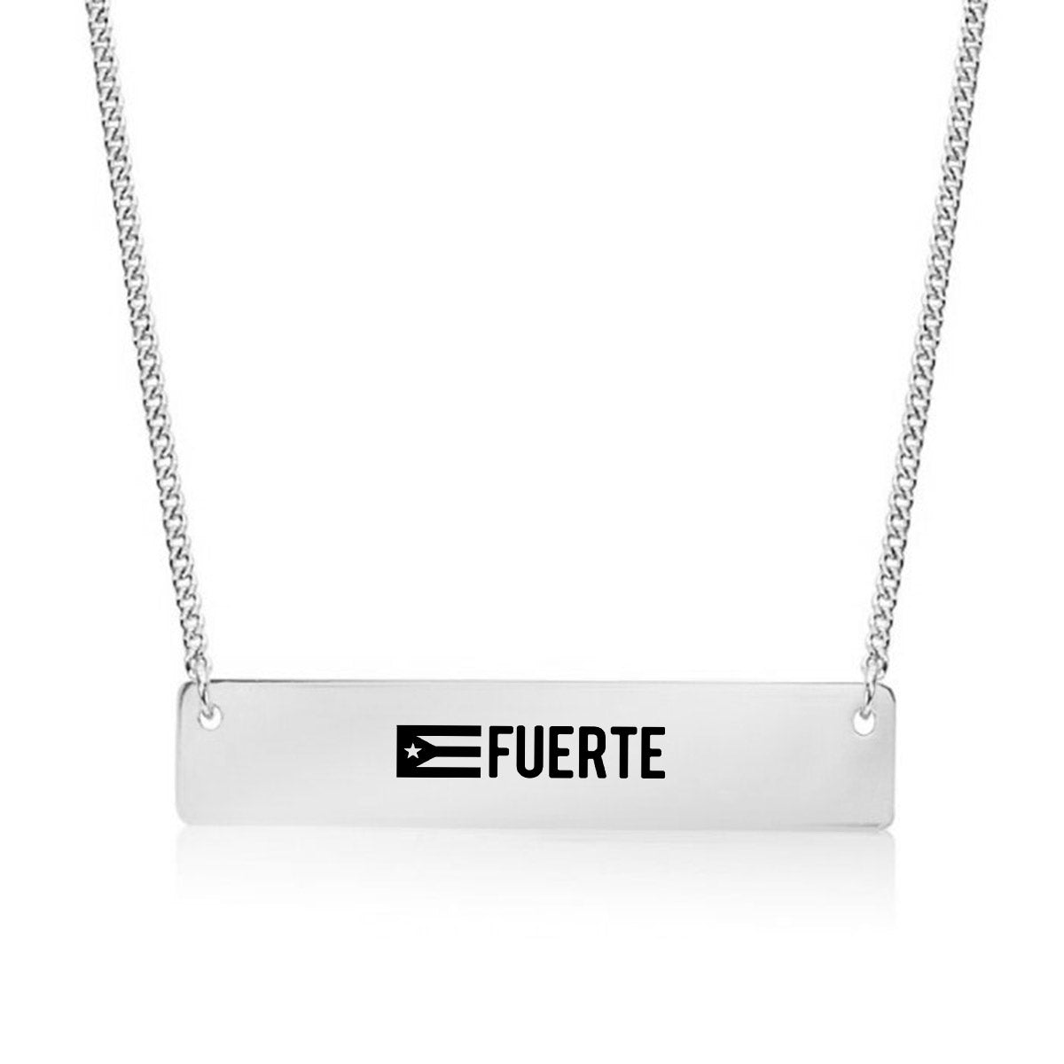Silver Puerto Rico - Fuerte Bar Necklace