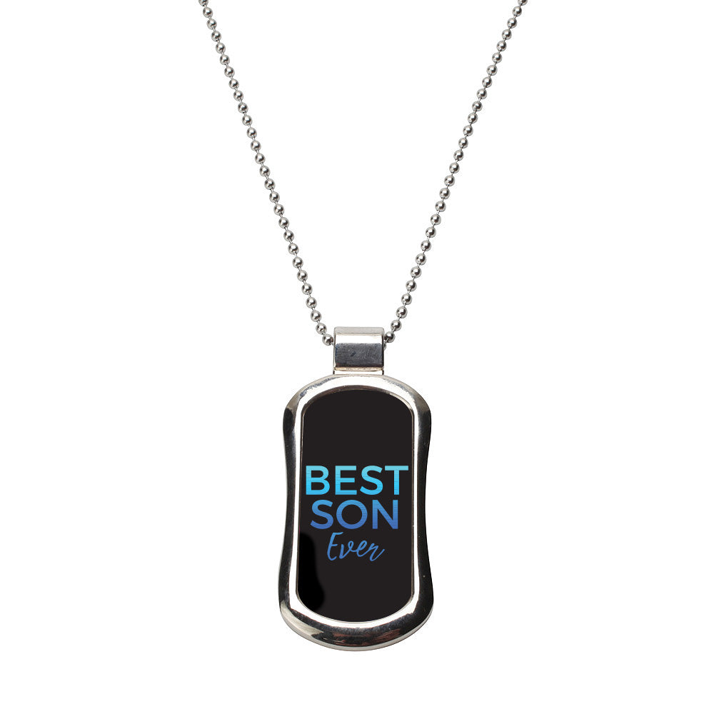 Steel Best Son Dog Tag Necklace