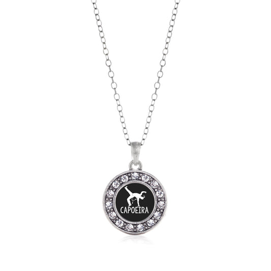 Silver Capoeira Circle Charm Classic Necklace
