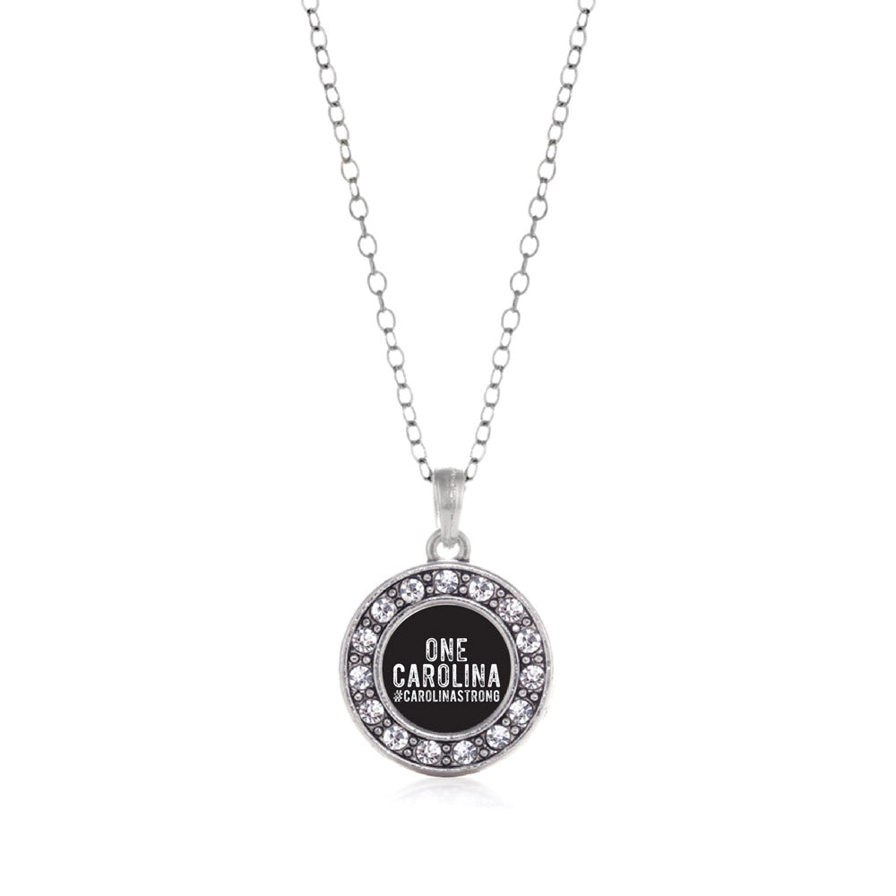 Silver One Carolina - #CarolinaStrong Circle Charm Classic Necklace