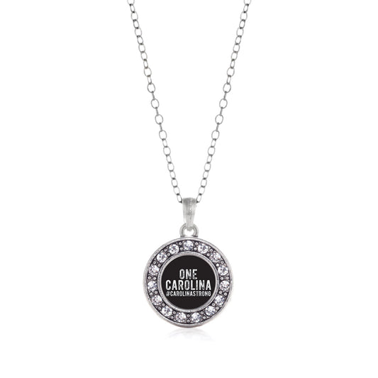 Silver One Carolina - #CarolinaStrong Circle Charm Classic Necklace