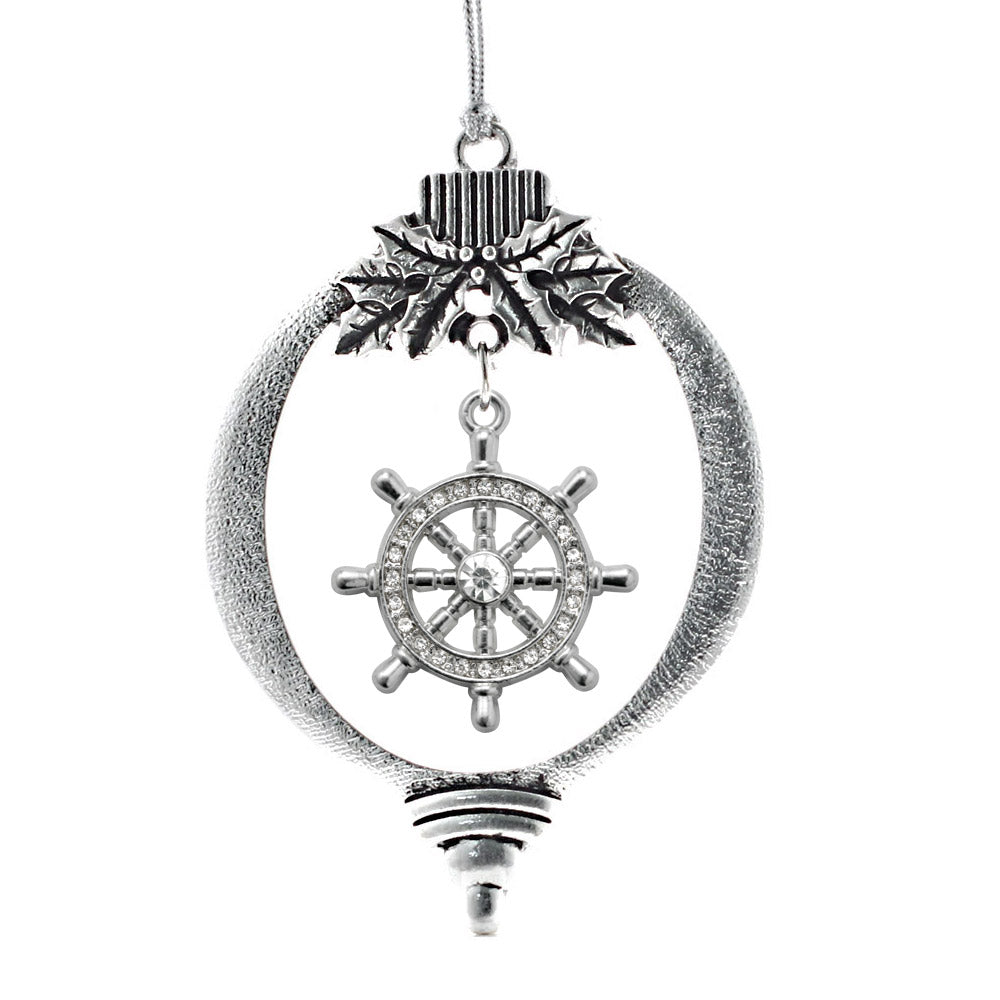 Silver Nautical Charm Holiday Ornament