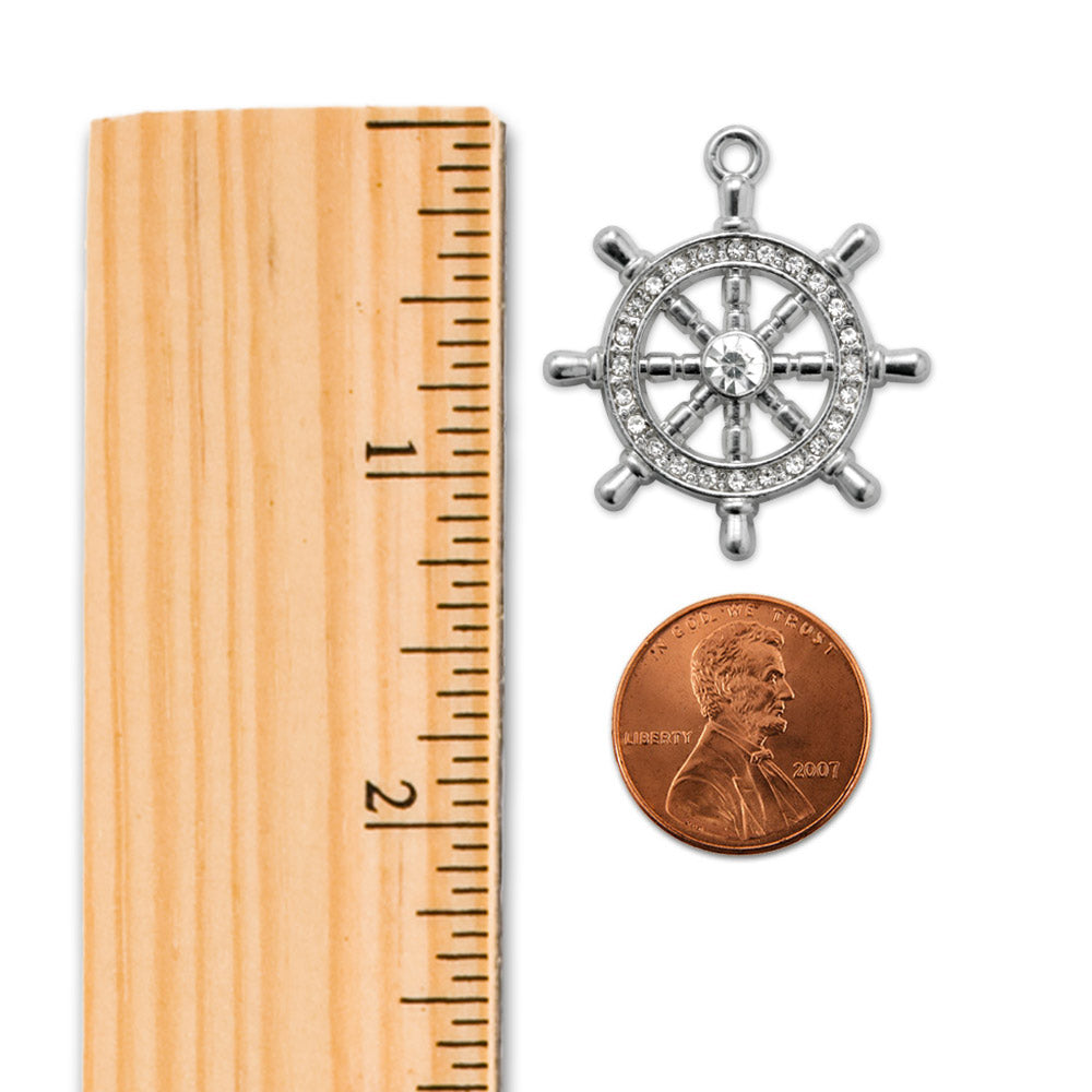 Silver Nautical Charm Holiday Ornament