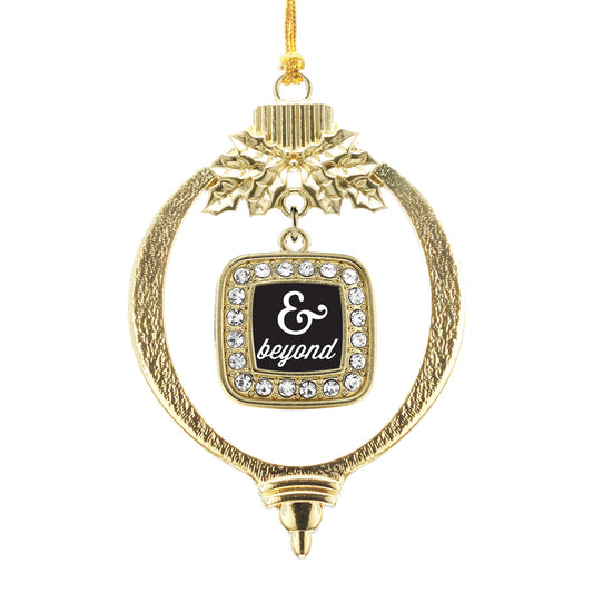 Gold And Beyond Square Charm Holiday Ornament
